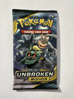 2019 Pokemon Sun and Moon Unbroken Bonds Booster Pack Sealed - Image 1