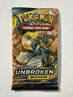 2019 Pokemon Sun and Moon Unbroken Bonds Booster Pack Sealed - Image 1