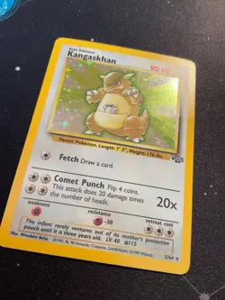 Pokemon TCG Kangaskhan Jungle 5/64 Unlimited Holo Rare LP+ - Image 2