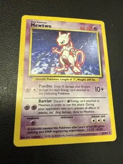 Pokemon TCG Mewtwo Base Set 10/102 Holo 1999-2000 Wizards Base Set Copyright... - Image 1