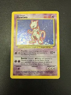 Pokemon TCG Mewtwo Base Set 10/102 Holo 1999-2000 Wizards Base Set Copyright... - Image 2