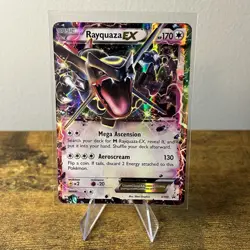 Pokemon TCG Rayquaza EX Shiny Black Star Promo Card XY69 MP - Image 1