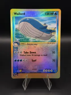 Pokemon TCG Wailord 14/109 Reverse Holo Rare EX Ruby & Sapphire Vintage - Image 1