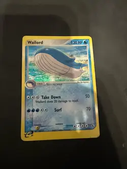 Pokemon Card Wailord EX Ruby & Sapphire 14/109 Holo Rare - Image 1