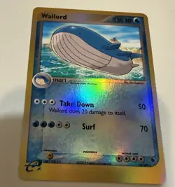 Pokemon TCG Wailord 14/109 Reverse Holo Rare EX Ruby & Sapphire Vintage - Image 3