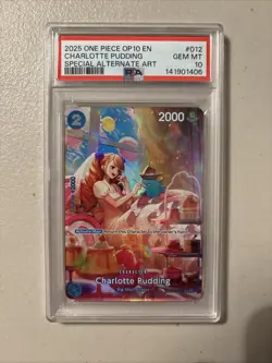 PSA 10 Charlotte Pudding SP OP10-Royal Blood ST12-012 EN One Piece - Image 1