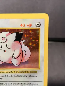Pokemon TCG Clefairy 5/102 Base Set Shadowless Holo Rare 1999 VTG WOTC LP - Image 4