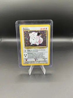 Clefairy 5/102 - Vintage 1999 Holo Base Set WoTC Pokemon TCG - LP - Image 1