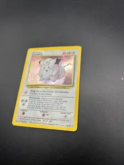 Pokemon TCG Clefairy 5/102 Base Set Unlimited Holo Rare VTG WOTC 1999 - Image 3