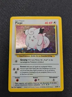 German Pokemon TCG Clefairy #5/102 Base Set Unlimited Holo Rare VTG WOTC 1999 MP - Image 1