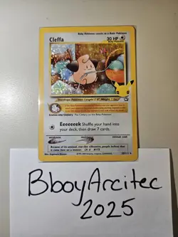 Cleffa - 20/111 - Pokemon Celebrations Classic Collection Holo Rare Card NM - Image 1