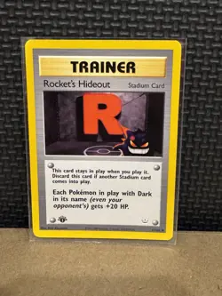 2001 Pokemon Neo Revelation - Rocket’s Hideout - 1st Edition Ungraded 63/64 - Image 1