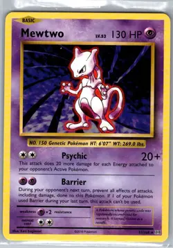 Mewtwo 51/108 Non Holo XY - Evolutions - Pokemon Card - NM - Image 1