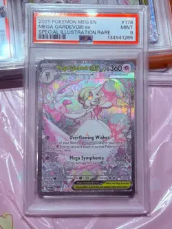 2025 POKEMON MEG EN #178/132 MEGA GARDEVOIR EX SPECIAL ILLUSTRATION RARE PSA 9 - Image 1