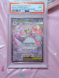 2025 POKEMON MEG EN #178/132 MEGA GARDEVOIR EX SPECIAL ILLUSTRATION RARE PSA 9 - Image 2