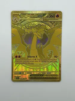 Pokemon TCG RARE GOLD Mega Charizard X ex 130/094 - Phantasmal Flames MINT! - Image 1