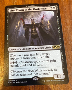 MTG Vito, Thorn Of The Dusk Rose, Core 2021 Rare 127/274 NM - Image 1