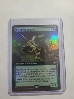 Elvish Warmaster (Extended Art) Kaldheim Foil - Image 1