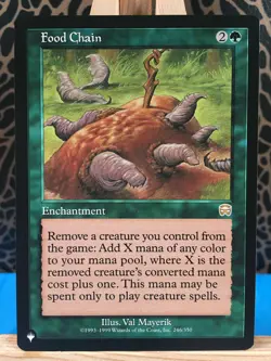 MTG - Food Chain. The List. Rare - Green Enchantment. Brand New. 167. - Image 1