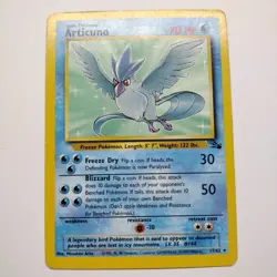 Pokemon TCG Articuno 17/62 Rare Unlimited Fossil Unlimited MP - Image 1