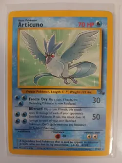 Articuno Fossil 17/62 Unlimited Rare Non Holo 1999 Pokemon TCG Card MP/LP - Image 1