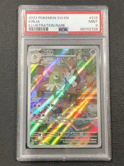 2023 POKEMON SVI EN SCARLET & VIOLET 212 KIRLIA ILLUSTRATION RARE PSA 9 - Image 1