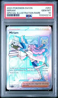 2023 POKEMON SVI EN-SCARLET & VIOLET SPECIAL ILLUSTRATION RARE MIRIAM PSA 10 - Image 1