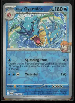 Misty's Gyarados 049/182 Pokemon Destined Rivals Rare Near Mint Reverse Holo - Image 1