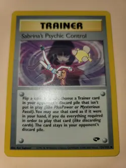 Sabrina's Psychic Control 121/132 Pokemon Gym Challenge NM - Image 1