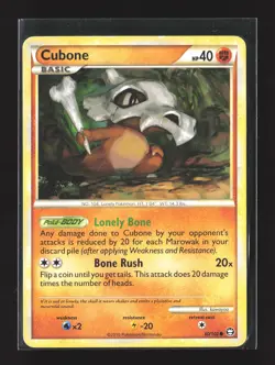 Pokemon Triumphant #60/102 Common Cubone - Image 1