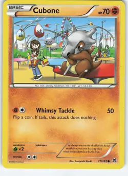 Cubone 77/162 XY - BREAKthrough Common Normal MP Pokemon - Image 1