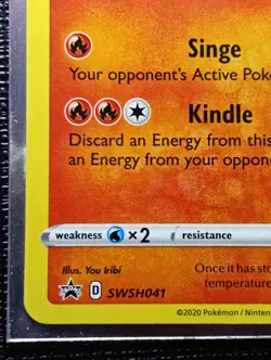 Pokemon TCG - Flareon SWSH041 Black Star Promo - NM - Image 4