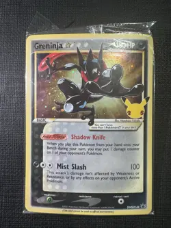 Pokemon Sword & Shield Greninja Gold Star Black Star Promo Sealed SWSH144 - Image 1