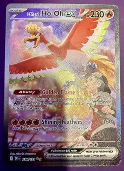 Pokemon TCG Ethan’s Ho-oh Ex 230 SIR SV: Destined Rivals 2025 NM/Single - Image 1
