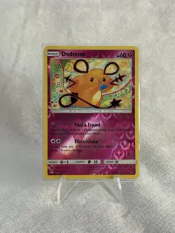 Pokemon TCG Dedenne 88/131 Uncommon Reverse Holo SM Forbidden Light NM - Image 1