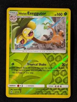 Alolan Exeggutor 2/131 - Sm Forbidden Light Reverse Holo MP Pokemon TCG - Image 1