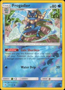 Pokemon - Frogadier #23/131 - SM - Forbidden Light Reverse Holo - Image 1