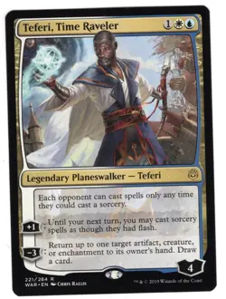 Teferi, Time Raveler - Rare NM - War of the Spark #221 - Image 1