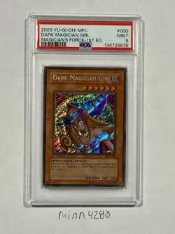 Yu-Gi-Oh Dark Magician Girl MFC-000 PSA 9 1st Edition 2003 Magician’s Force New - Image 2