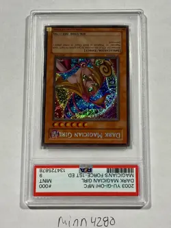 Yu-Gi-Oh Dark Magician Girl MFC-000 PSA 9 1st Edition 2003 Magician’s Force New - Image 3