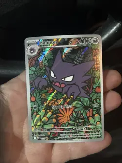 Pokemon TCG Mega Evolution Haunter 027 Black Star Promo Gengar Battle Deck NM 2 - Image 2
