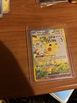 Pokemon TCG Sir Pikachu EX 238/191 Sv08: Surging Sparks Holo Card Near Mint NM - Image 3