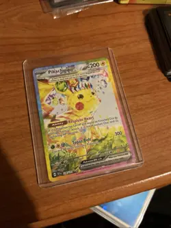 Pokemon TCG Sir Pikachu EX 238/191 Sv08: Surging Sparks Holo Card Near Mint NM - Image 4