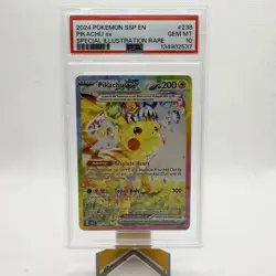2024 Pikachu ex 238/191 Sv08: Surging Sparks Holo PSA 10 Pokemon - Image 1