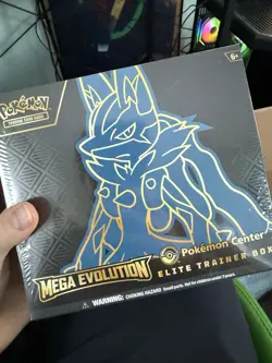 Pokemon TCG Mega Evolution Pokemon Center ETB Lucario - SEALED - Image 1