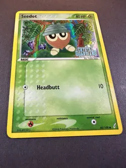 Seedot - 60/100 Ex Crystal Guardians 2006 - Stamped - Pokemon TCG HP - Image 3