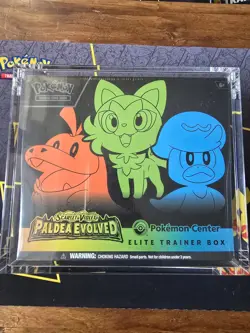 Paldea Evolved Pokemon Center Elite Trainer Box ETB - Sealed + Acrylic - Pokemon - Image 1