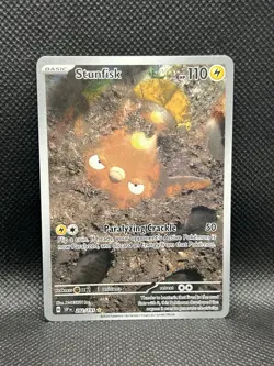 Stunfisk 202/191 IR Surging Sparks Sv08 ILLUSTRATION RARE HOLO Pokemon English - Image 1