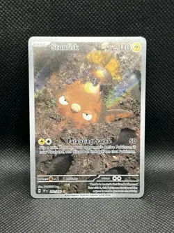 Stunfisk 202/191 IR Surging Sparks Sv08 ILLUSTRATION RARE HOLO Pokemon English - Image 3