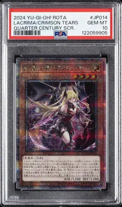 2024 YU-GI-OH! JPN ROTA-RAGE OF THE ABYSS LACRIMA THE CRIMSON TEARS PSA 10 - Image 1